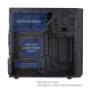 Akyga AK17BK Micro ATX bokšto tipo korpusas, 2x USB 3.0, be maitinimo bloko, juodas