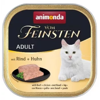 Animonda Vom Feinsten Adult Beef with chicken šlapias maistas katėms 100 g
