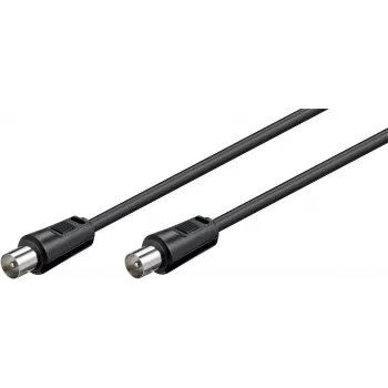 Wentronic Goobay antenos jungiamasis laidas, juodas, 5 m – IEC/Coax kištukas IEC/Coax kištukas (68150)