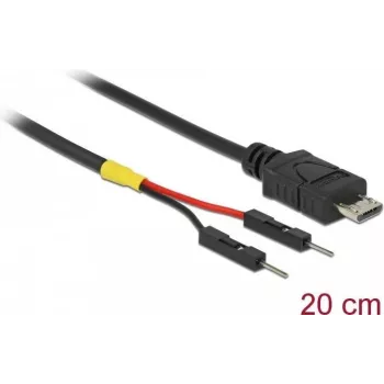 USB laidas DeLOCK 85407 Mini-USB B 0,2 m juodas