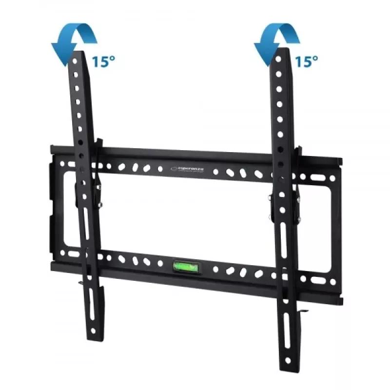 TV laikiklis ant sienos Esperanza HYPNOS 177,8 cm 70 colių juodas maks. 30 kg