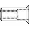 Nerūdijanti veržlė GESIPA M6 9×17 mm skirta 1,5–4,5 mm storio medžiagoms
