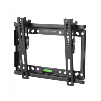 Sieninis TV laikiklis ESPERANZA ERW010, 14–50 colių (35,6–127 cm), pakreipimas 15°, VESA 75x75–200x200, max apkrova 25 kg, juodas
