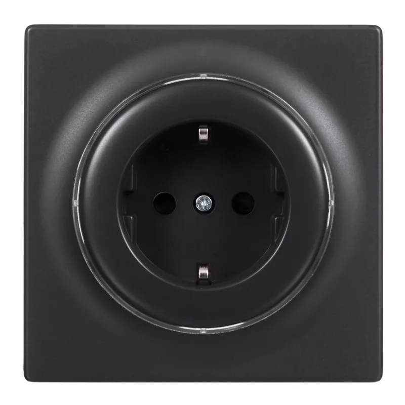 Kištukinis lizdas Type F Fibaro FGWOF-011-8, 1 lizdas, 110–230 V, 50/60 Hz, juodas