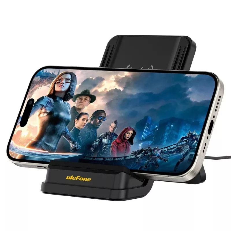 UleFone WCS01 belaidis greitasis kroviklis stovas 50W USB Type-C, juodas