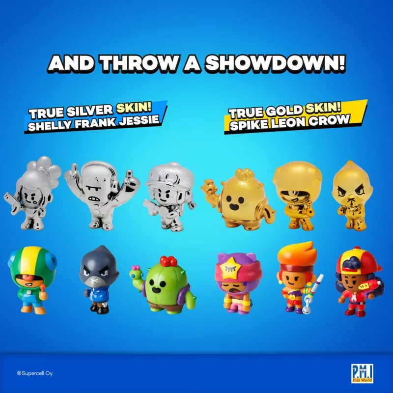Brawl Stars S1 figūrėlės – 8 vnt. Deluxe Box VER.B