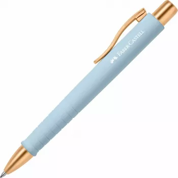 Faber-Castell 241186 Įtraukiamas tušinukas su segtuku, šviesiai mėlynas