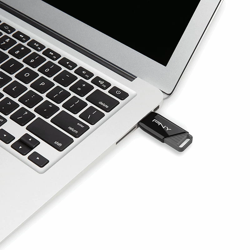 PNY Attaché X, 64 GB, USB Type-A, 3.2 Gen 1, 130 MB/s, Juoda