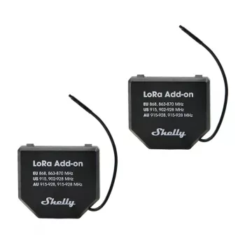 2 vnt. Shelly LoRa Add-on EU868 relių rinkinys