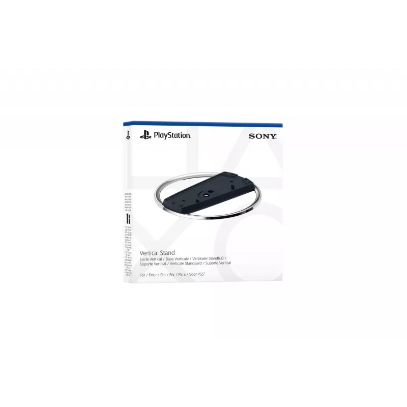 Sony vertikalus stovas, PlayStation 5 Slim, juodas, chromuotas, blizgus/matinis, 191 mm