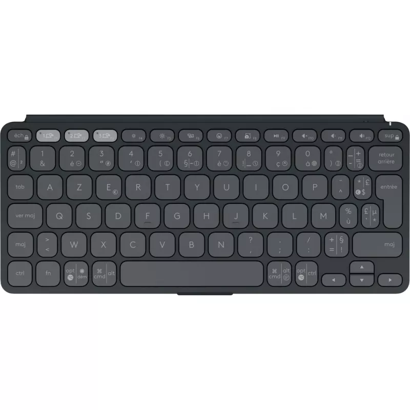 Logitech Keys-To-Go 2 klaviatūra universali Bluetooth AZERTY prancūzų išdėstymas grafito spalva
