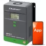 MPPT saulės įkrovos valdiklis QOLTEC 80A su temperatūros jutikliu, 12/24/36/48V, LCD, Bluetooth, APP, GEL/LiFePO4