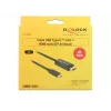 Laido adapteris vaizdui DeLOCK 85291 USB Type-C HDMI 2 m Juoda
