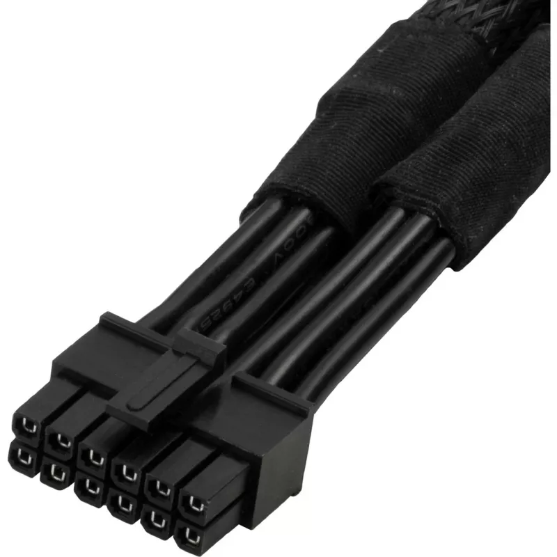 SILVERSTONE SST-PP12-PCIE maitinimo laidas vaizdo plokštėms 12V PCIe