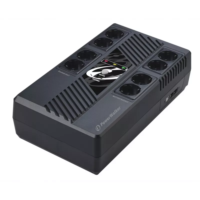 Nepertraukiamo maitinimo šaltinis PowerWalker VI 800 MS FR, linijinis-interaktyvus, 0,8 kVA, 480 W, 8 AC lizdai