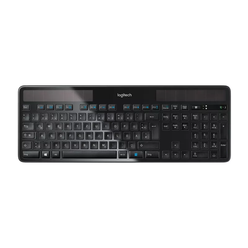 Logitech belaidė saulės energijos klaviatūra K750