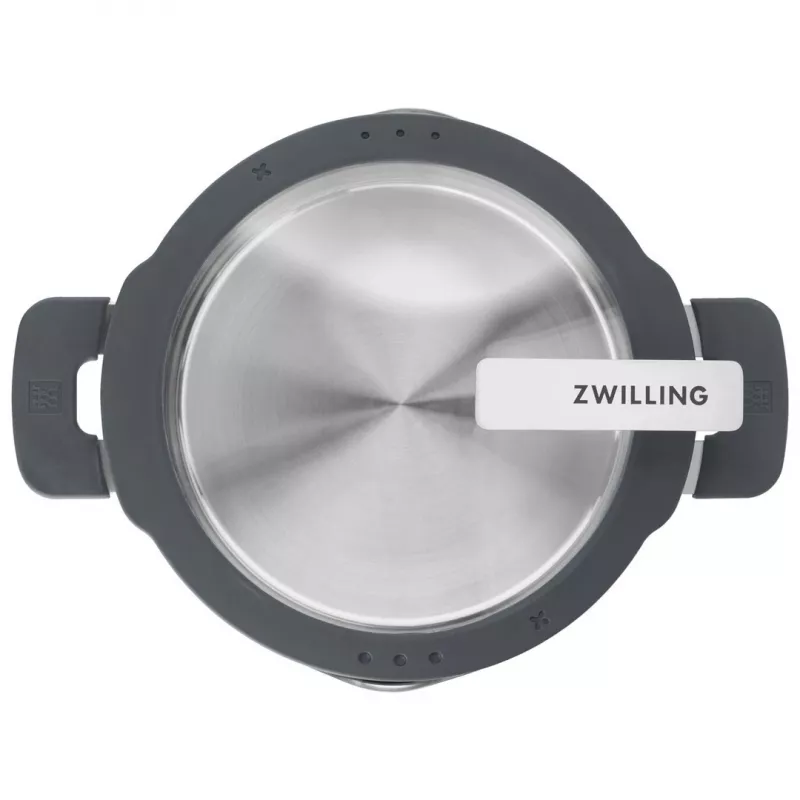 ZWILLING puodų rinkinys SIMPLIFY 5 vnt. – nerūdijančio plieno, tinka indaplovei ir orkaitei, su stikliniais dangčiais, tinka keraminėms kaitlentėms