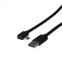 EFB-Elektronik USB 3.2 Gen1 5Gbit 3A laidas, Type-A kištukas - Type-C kištukas 90°, 3m