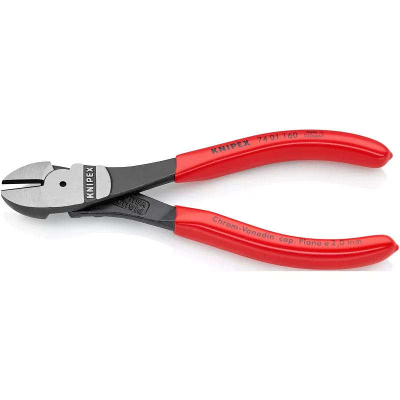 Kombinuotos replės Knipex 74 01 160, chromo-vanadžio plienas, plastikinė rankena