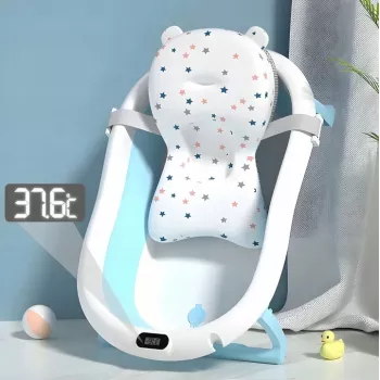 Vaikiška vonelė Extralink EX.20994 mėlyna su integruotu LED termometru
