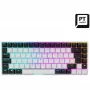 Žaidimų klaviatūra Sharkoon SKILLER SGK50 S3 mechaninė USB QWERTY portugališka balta