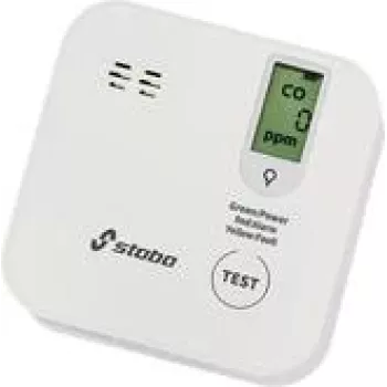 Anglies monoksido detektorius Stabo CO Alarm IV Wireless, belaidis, maitinamas baterija 3V, baltas