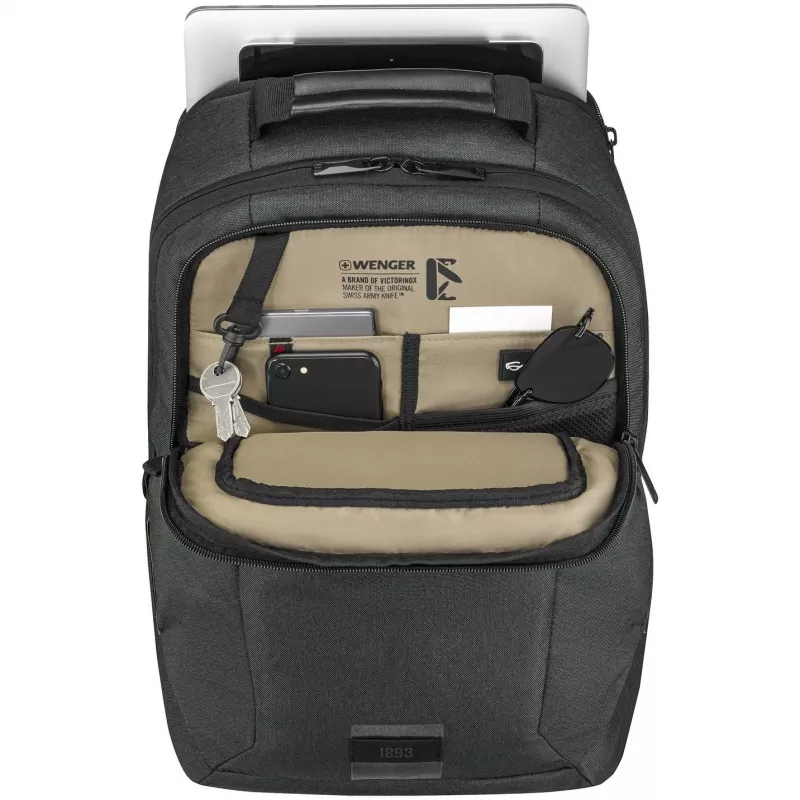 WENGER MX ECO Professional kuprinė nešiojamam kompiuteriui 40,64 cm (16 colių) su planšetės kišene 25,4 cm (10 colių) anglies spalvos