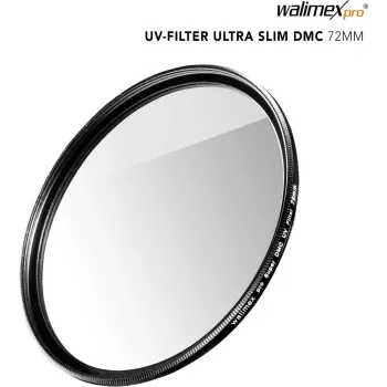 UV filtras walimex pro Slim Super DMC 72 mm – plonas UV apsauginis filtras 72 mm