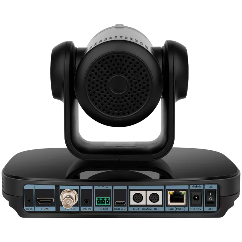 Prestigio vaizdo konferencijų 4K PTZ kamera Alpha — 4K UHD, 8,4 MP, PTZ, AI, PoE, HDMI 2.0/USB 3.0/RJ45/3G-SDI (be mikrofono)