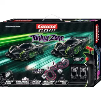 Lenktynių automobilių rinkinys CARRERA GO!!! Tuning Zone 5,3 m trasos ilgis