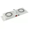 Stovo aksesuaras Lanview RAF115WH 2 ventiliatoriai Baltas Plienas