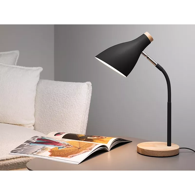 Stalinė lempa TRACER TRAOSW47237 Scandi Black LED su reguliuojamu ryškumu ir reguliuojama rankena