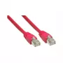 Tinklo kabelis Alcasa Cat. 6 S/FTP 3m Raudonas