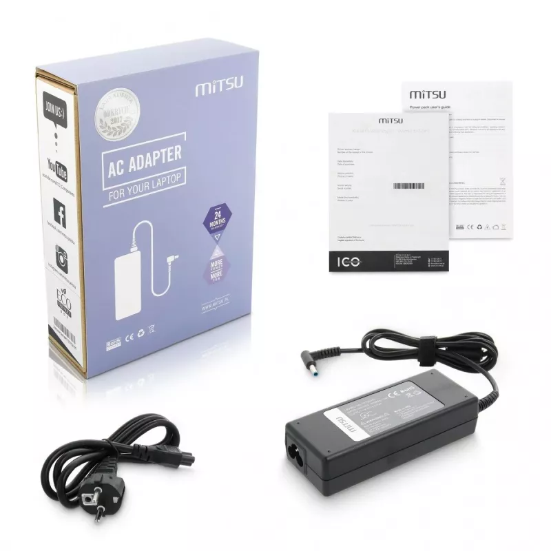 Maitinimo adapteris MITSU HP 19,5V 4,62A modelis 5ZM033 nešiojamiesiems kompiuteriams