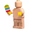 LEGO medinė minifigūrėlė, dekoracija iš medžio