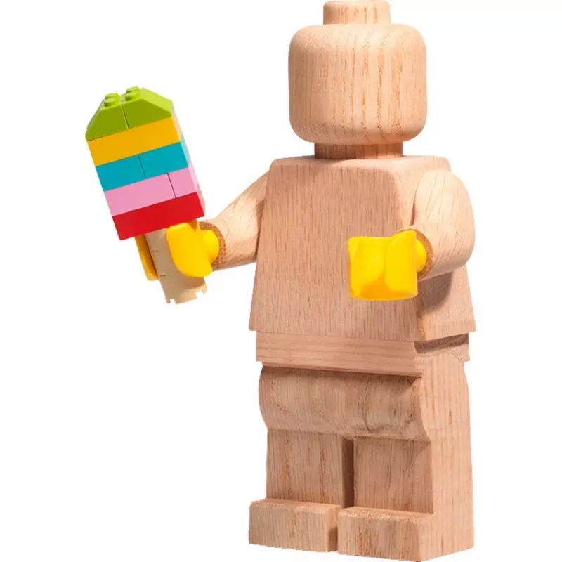 LEGO medinė minifigūrėlė, dekoracija iš medžio