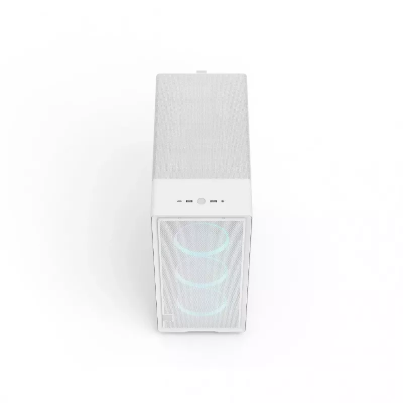 Fractal Design Epoch White TG RGB Clear Tint – baltas kompiuterio korpusas