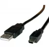 ROLINE USB 2.0 kabelis, A tipo – 5 kontaktų Mini, 1,8 m (11.02.8719)