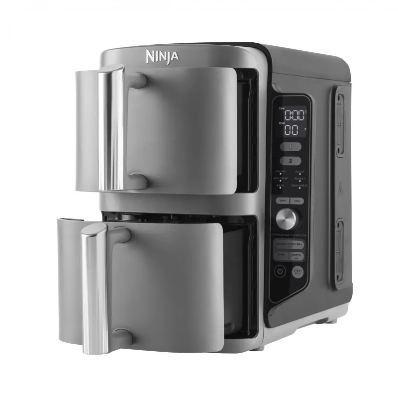 Kepimo krosnelė Ninja SL400EU Dviguba 9,5 L 2470 W Karšto oro gruzdintuvė Juoda, Pilka