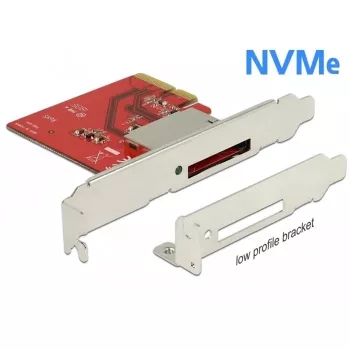 DeLOCK PCI Express > 1x išorinis CFexpress lizdas – kortelių skaitytuvas (CF) – PCI Express x4 3.0 (91748)