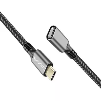 USB 3.2 Gen2 Type-C ilginimo laidas, USB-C (vyriškas) į USB-C (moteriškas), PD, 1 m