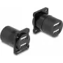 DeLOCK D tipo modulis USB 2.0 Type-A 2 x moteriška į moterišką