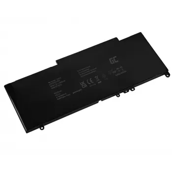 Baterija Green Cell DE102V3, skirta DELL Latitude E5250 E5450 E5550, 7,6 V 6200 mAh LiPo, juoda