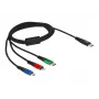 DeLOCK USB įkrovimo laidas 3 viename USB Type-C į Lightning / Micro USB 1 m