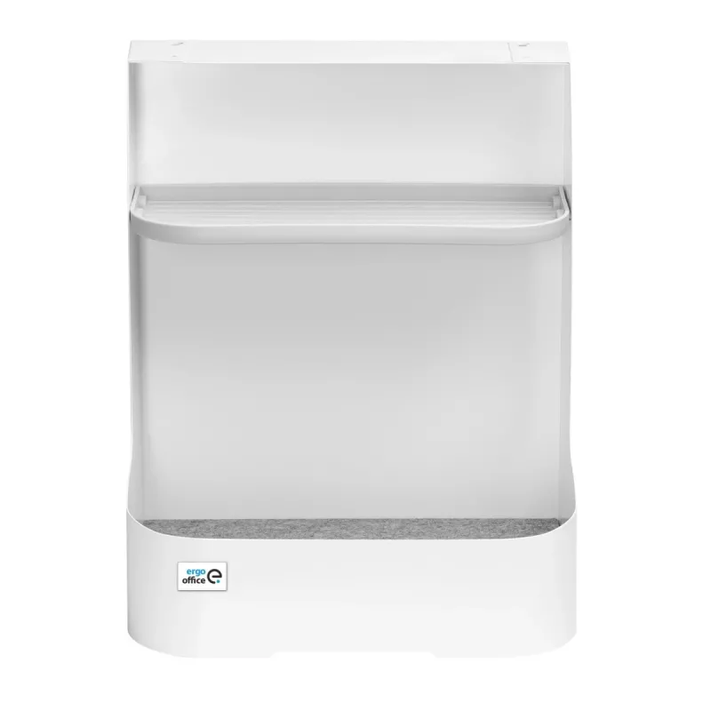 Ergo Office ER-442 po stalu montuojama dėžutė su lentyna, balta, iki 5 kg