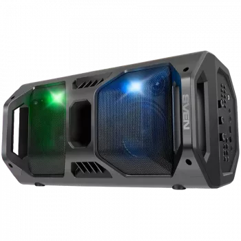 Nešiojamas garsiakalbis SVEN PS-600, juodas (50W, TWS, Bluetooth, FM, USB, microSD, LED ekranas, 4000 mAh)