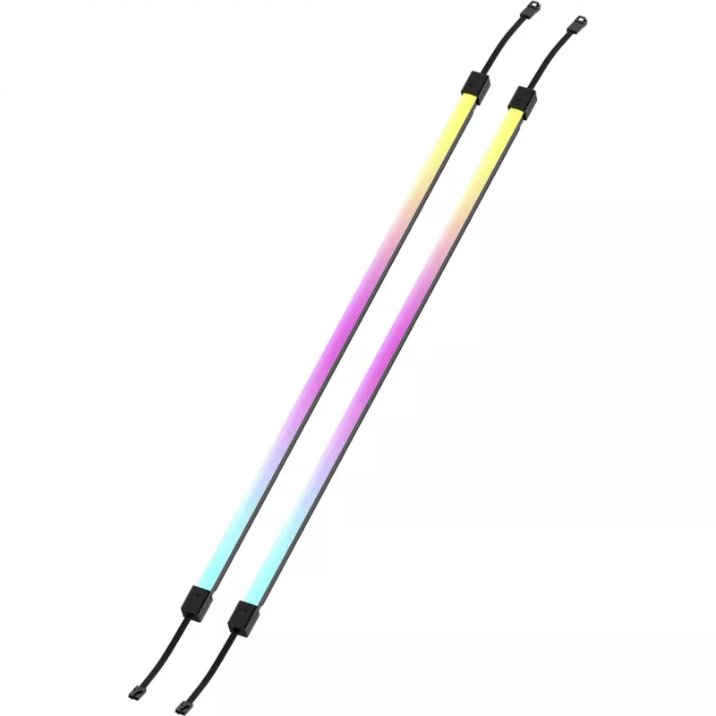 LED juostelė CORSAIR LS350 Aurora, daugiaspalvė, 350 mm ilgio, 10 mm pločio, 2 vnt. pakuotė