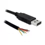 USB laidas DeLOCK USB 2.0/TTL 6 1,8 m juodas