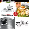 Keptuvių rinkinys Russell Hobbs RH00542EU7 – 3 vnt. nelimpančios keptuvės, tinkamos plauti indaplovėje
