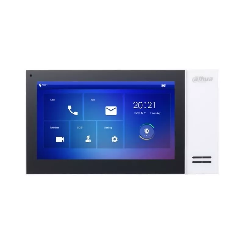 Dahua Technology VTH2421FW vaizdo domofono sistema 17,8 cm (7 colių) juoda, balta